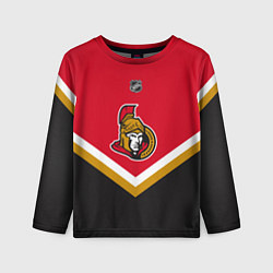 Лонгслив детский NHL: Ottawa Senators, цвет: 3D-принт