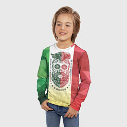 Лонгслив детский Мексика, цвет: 3D-принт — фото 2