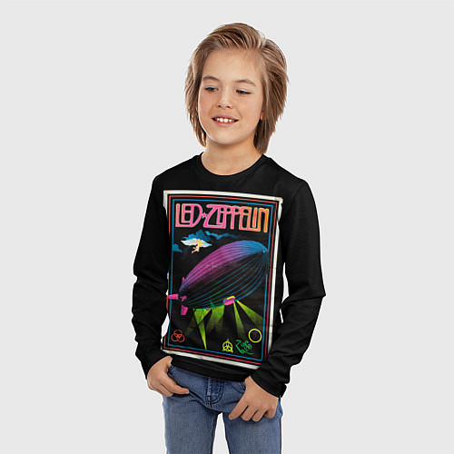 Детский лонгслив Led Zeppelin: Angel Poster / 3D-принт – фото 3