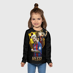 Лонгслив детский Messi Star, цвет: 3D-принт — фото 2