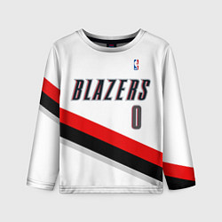 Лонгслив детский Portland Trail Blazers 0, цвет: 3D-принт