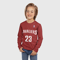 Лонгслив детский Cavaliers Cleveland 23: Red, цвет: 3D-принт — фото 2