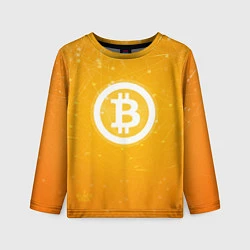 Лонгслив детский Bitcoin Orange, цвет: 3D-принт