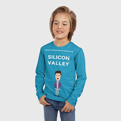 Детский лонгслив Silicon Valley / 3D-принт – фото 3