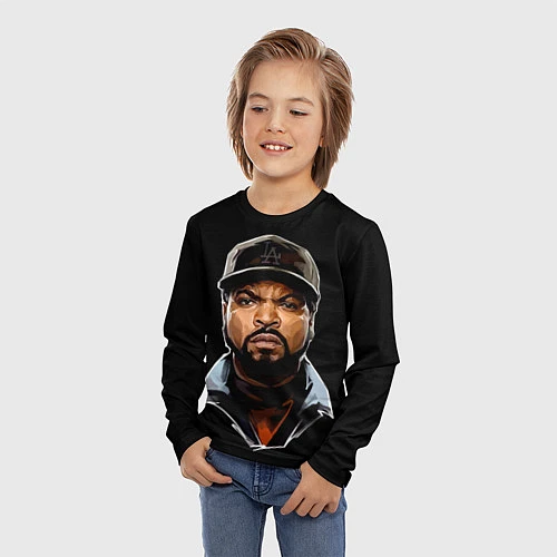 Детский лонгслив Ice Cube / 3D-принт – фото 3