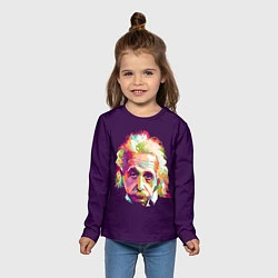 Лонгслив детский Альберт Эйнштейн: Арт, цвет: 3D-принт — фото 2