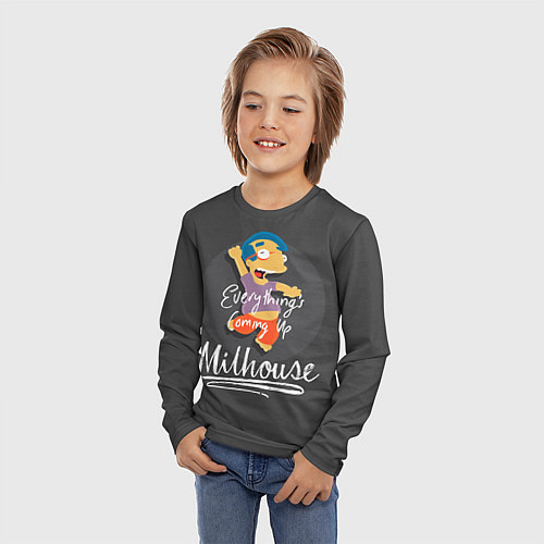 Детский лонгслив Milhouse / 3D-принт – фото 3