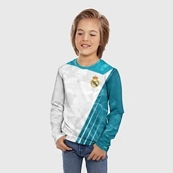 Лонгслив детский FC Real Madrid: Abstract, цвет: 3D-принт — фото 2