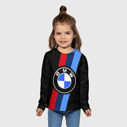 Лонгслив детский BMW 2021 M SPORT БМВ М СПОРТ, цвет: 3D-принт — фото 2