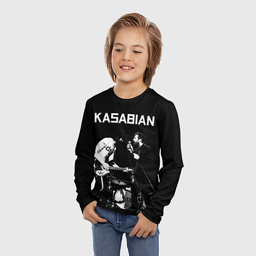 Детский лонгслив Kasabian Rock / 3D-принт – фото 3