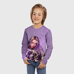 Лонгслив детский Billie Eilish: Violet Fashion, цвет: 3D-принт — фото 2