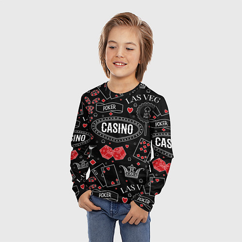 Детский лонгслив Casino / 3D-принт – фото 3