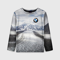 Лонгслив детский BMW - снежная вершина, цвет: 3D-принт