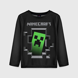 Лонгслив детский Minecraft Creeper, цвет: 3D-принт