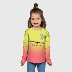 Лонгслив детский Manchester City third 19-20, цвет: 3D-принт — фото 2