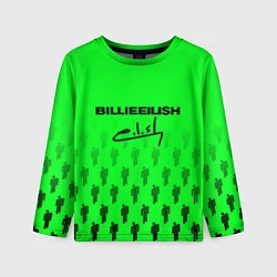 Лонгслив детский Billie Eilish: Green Autograph, цвет: 3D-принт