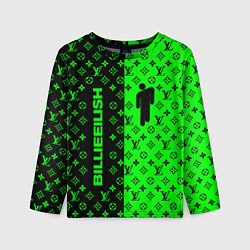 Лонгслив детский BILLIE EILISH x LV Green, цвет: 3D-принт