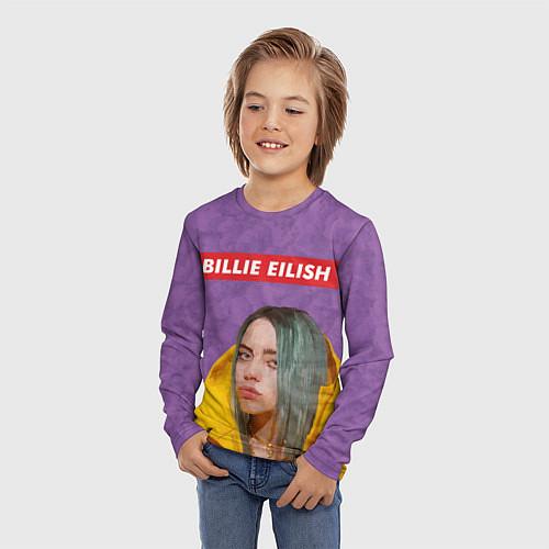 Детский лонгслив Billie Eilish / 3D-принт – фото 3