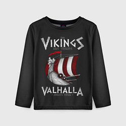 Лонгслив детский Vikings Valhalla, цвет: 3D-принт