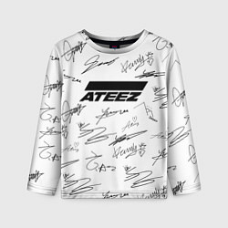 Детский лонгслив ATEEZ АВТОГРАФЫ