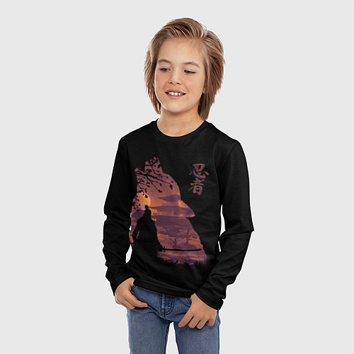 Детский лонгслив Sekiro: Shadows Die Twice / 3D-принт – фото 3