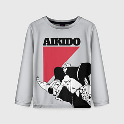 Лонгслив детский Aikido, цвет: 3D-принт
