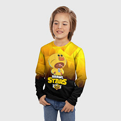 Лонгслив детский BRAWL STARS SALLY LEON, цвет: 3D-принт — фото 2