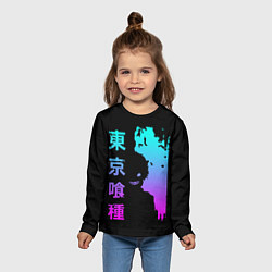 Лонгслив детский Tokyo Ghoul, цвет: 3D-принт — фото 2