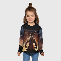 Лонгслив детский Sekiro shadows die twice, цвет: 3D-принт — фото 2