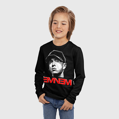 Детский лонгслив Eminem / 3D-принт – фото 3