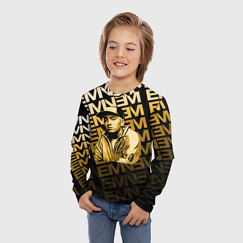 Детский лонгслив Eminem / 3D-принт – фото 3