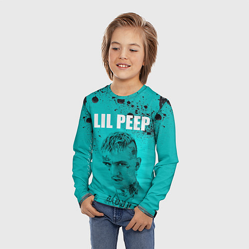 Детский лонгслив Lil Peep / 3D-принт – фото 3