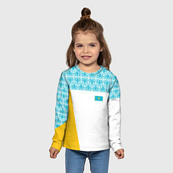 Лонгслив детский Казахстан Форма, цвет: 3D-принт — фото 2