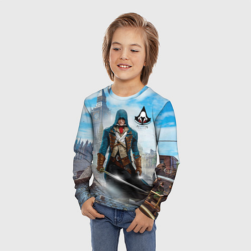 Детский лонгслив Assasin's creed / 3D-принт – фото 3
