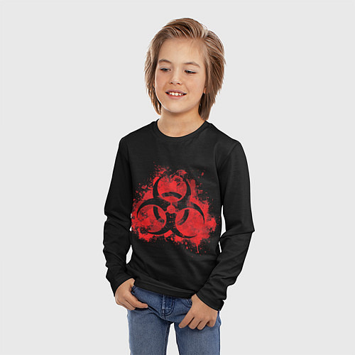 Детский лонгслив Plague Inc / 3D-принт – фото 3