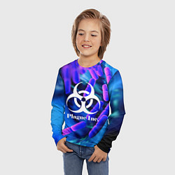 Лонгслив детский PLAGUE INC, цвет: 3D-принт — фото 2