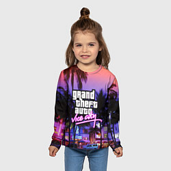 Лонгслив детский Grand Theft Auto Vice City, цвет: 3D-принт — фото 2