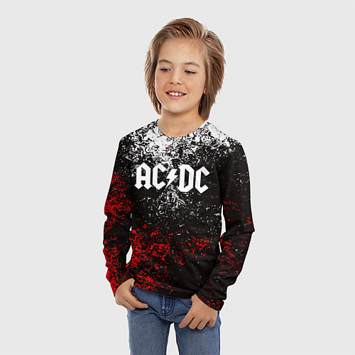 Детский лонгслив AC DC / 3D-принт – фото 3
