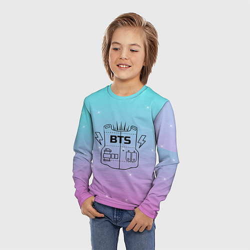 Детский лонгслив BTS / 3D-принт – фото 3