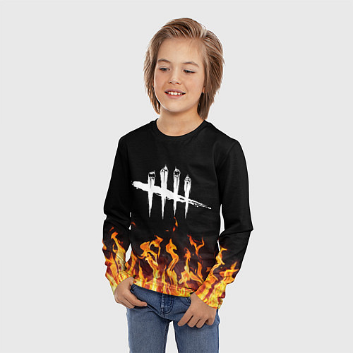 Детский лонгслив DEAD BY DAYLIGHT / 3D-принт – фото 3