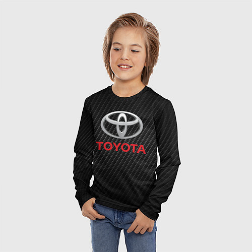 Детский лонгслив TOYOTA / 3D-принт – фото 3