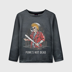 Детский лонгслив Punk??s Not Dead