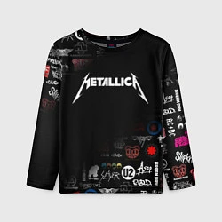 Лонгслив детский Metallica, цвет: 3D-принт