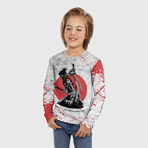 Детский лонгслив SEKIRO SHADOW DIE TWICE / 3D-принт – фото 3