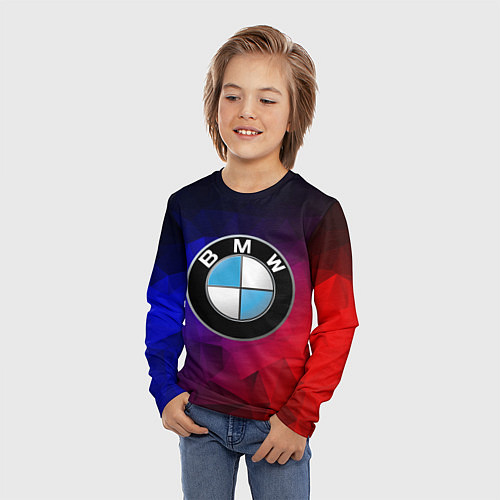 Детский лонгслив BMW NEON / 3D-принт – фото 3
