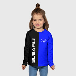 Лонгслив детский SUBARU, цвет: 3D-принт — фото 2