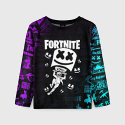 Лонгслив детский Fortnite x Marshmello x Games, цвет: 3D-принт