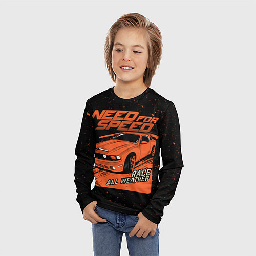 Детский лонгслив Need for Speed / 3D-принт – фото 3