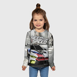 Лонгслив детский Need for Speed, цвет: 3D-принт — фото 2