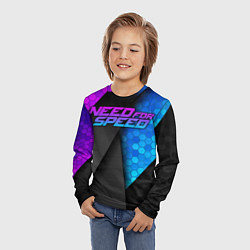 Лонгслив детский Need for Speed, цвет: 3D-принт — фото 2